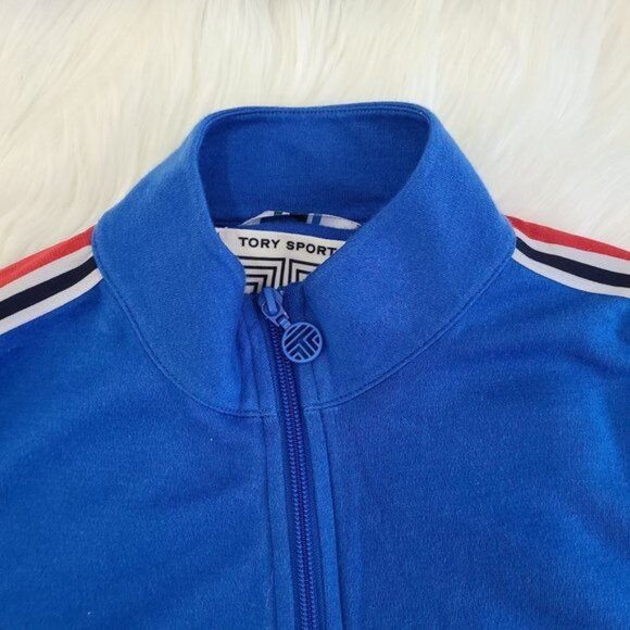 Tory Burch Sport Side Stripe Track Jacket,Size SP - Picture 9 of 13